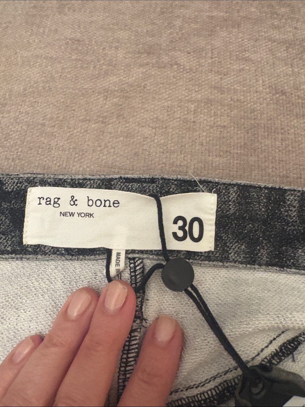 rag & bone Miramar Sofie Sweatpant Jeans in Washed Black - Size 30 - Picture 5 of 6